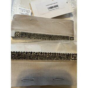 $395 Max Mara Women's Beige Cavallo Detachable Beaded Cuff